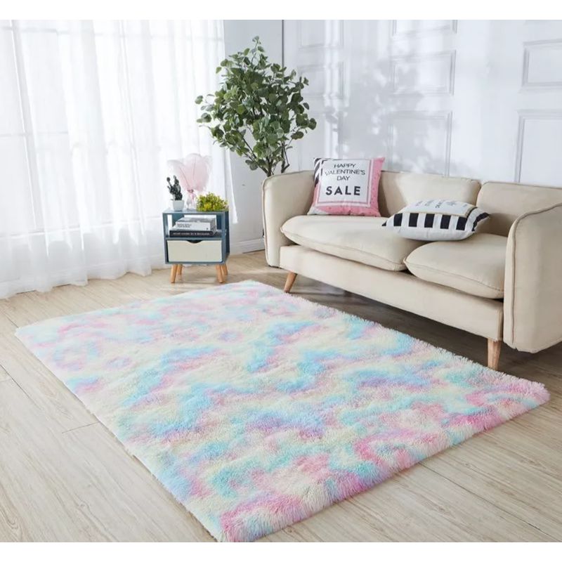 GENERICO - Alfombra Tapete Pie De Cama Peludo Antideslizante Hogar 150 X 50 cms