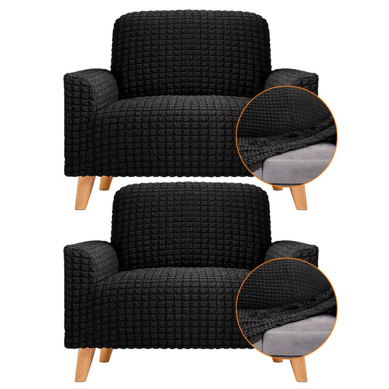 ENERGY PLUS - Set x2 Protectores de Sofá Un Puesto Tela Elástica Lavable