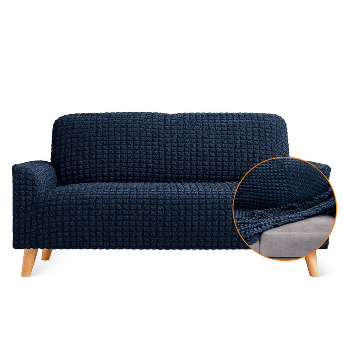 ENERGY PLUS - Protector Sofá 2 Puestos Lavable Antimanchas Ideal Mascotas