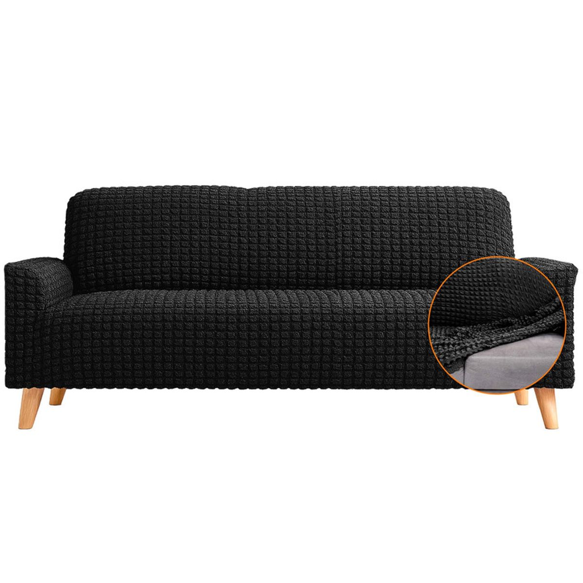 ENERGY PLUS - Protector Sofá 3 Puestos Tela Elástica Lavable Antimanchas