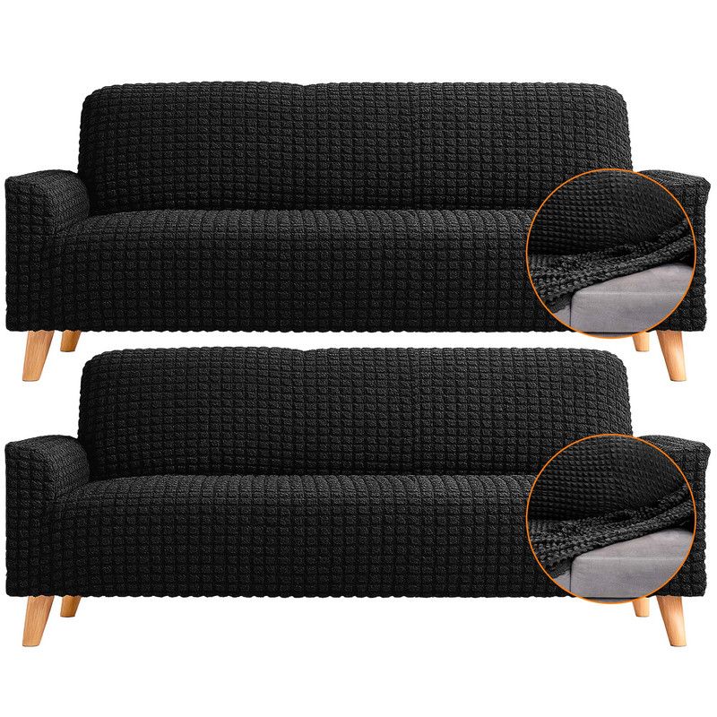 ENERGY PLUS - Set x2 Protectores de Sofá 3 Puestos Tela Elástica Lavable