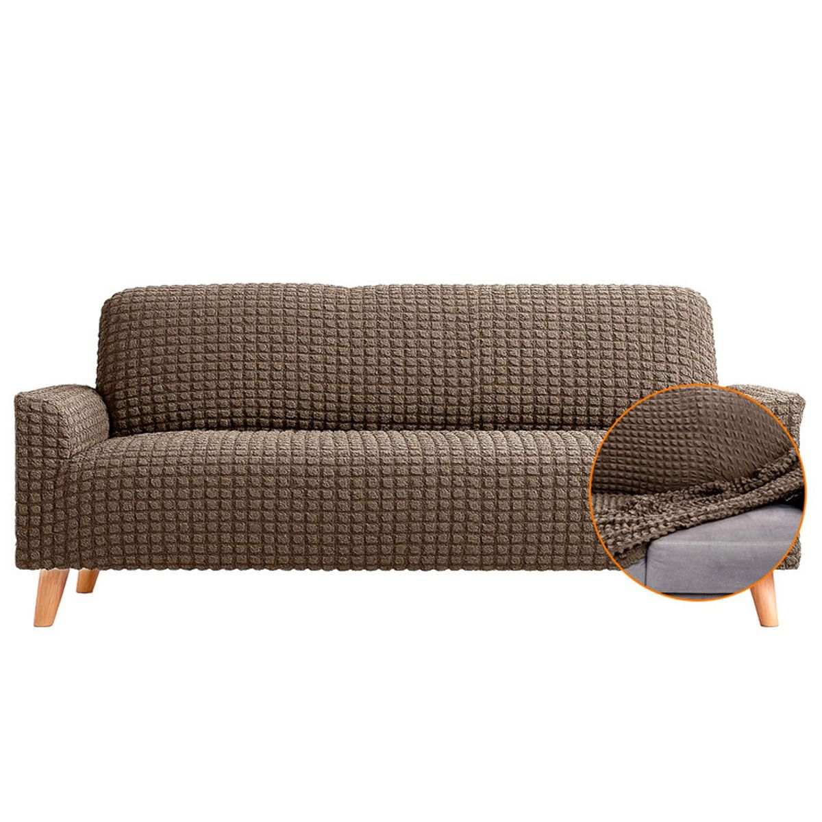 ENERGY PLUS - Protector Sofá 3 Puestos Tela Elástica Lavable Antimanchas