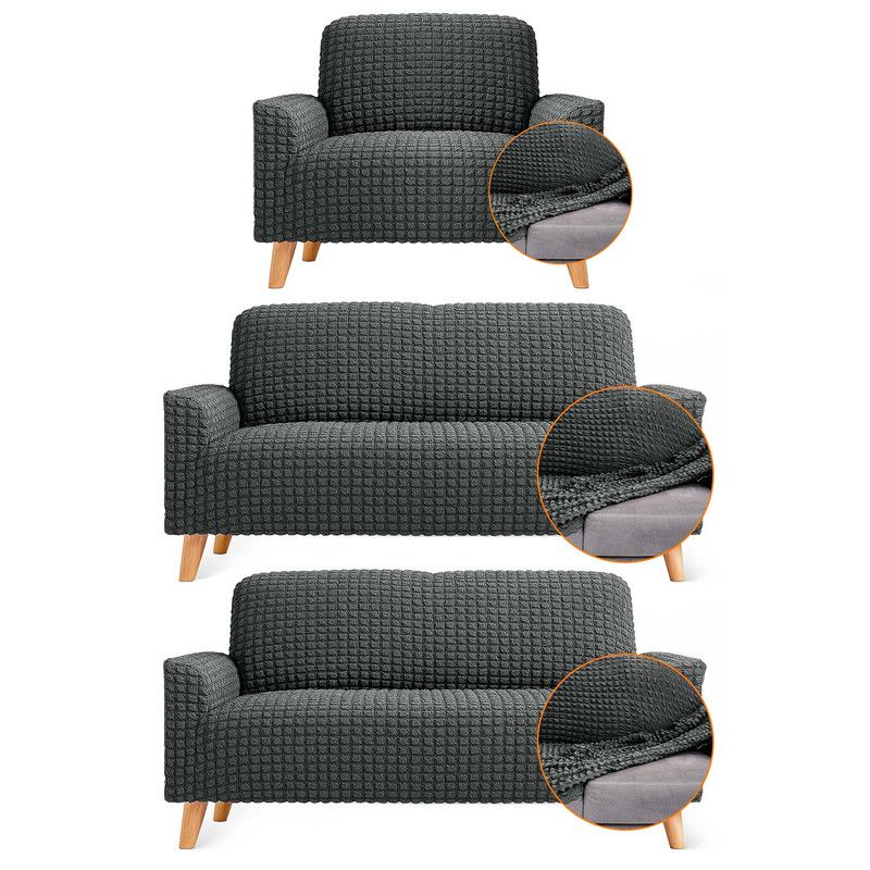 ENERGY PLUS - Combo x3 Fundas Elásticas Sofá 1 Un Puesto + 2 Dos Puestos