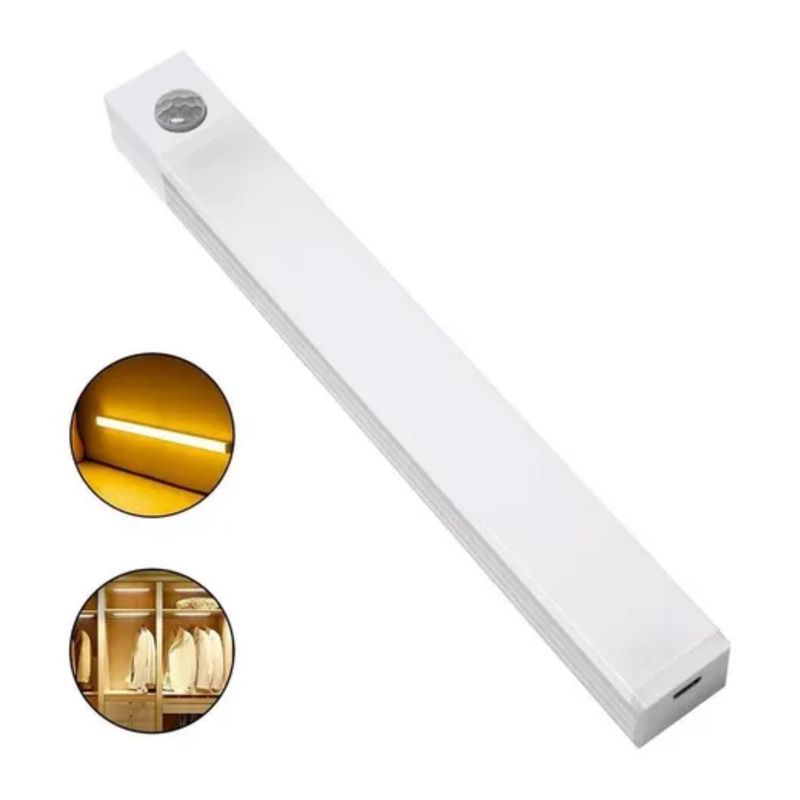 GENERICO - Lampara Luz Led Sensor De Movimiento Recargable 20 Cm