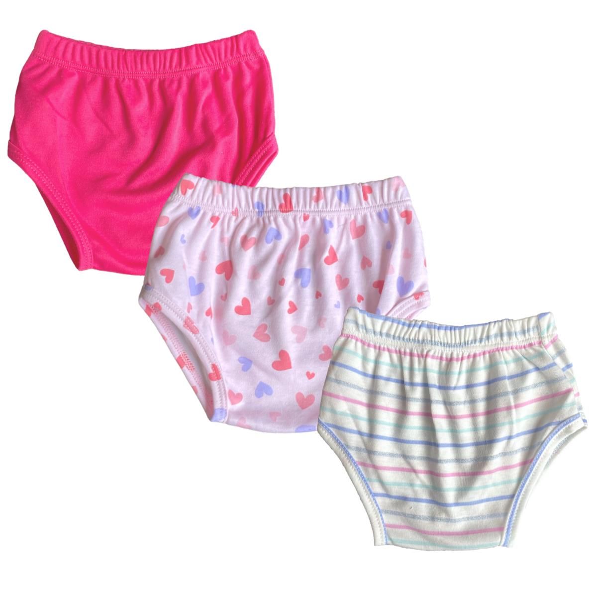 MUNDO BEBE - Panty Ropa Interior Calzón Para Niña X3