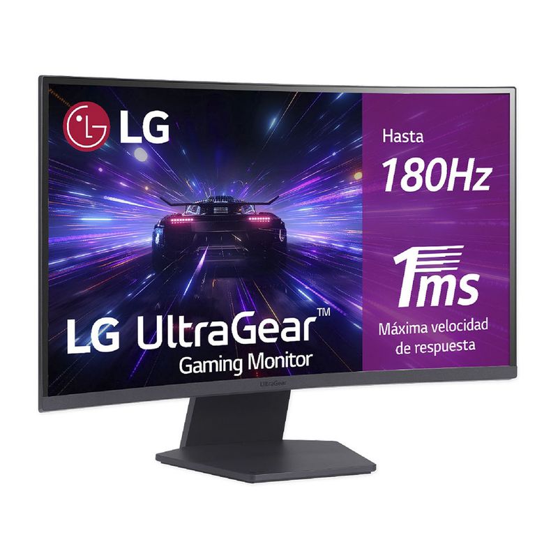 LG - Monitor UltraGear LG 27GS60QC Curvo Gamer QHD 180Hz 1ms