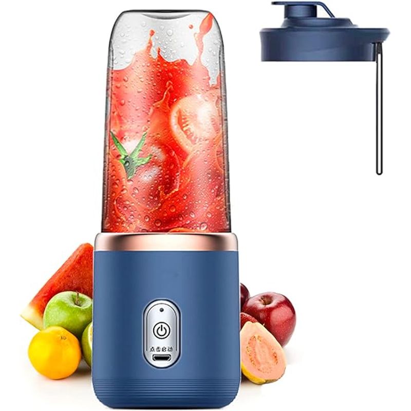GENERICO - Licuadora Extractor de jugos doble vasos recargable