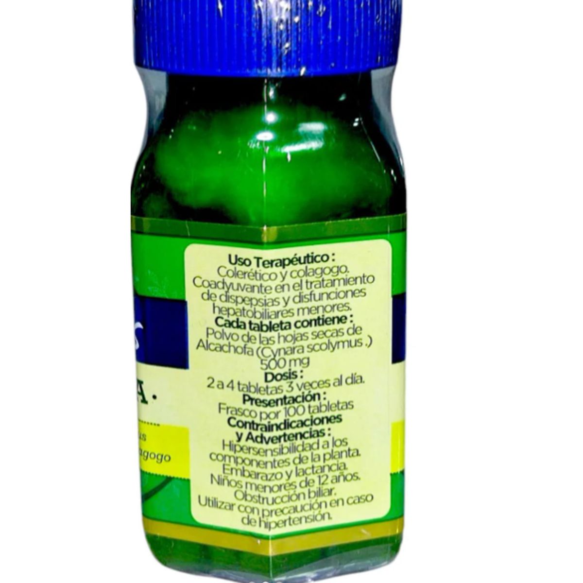 GENERICO - SUPLEMENTO ALCACHOFA BOTANITAS X 100 TABLETAS