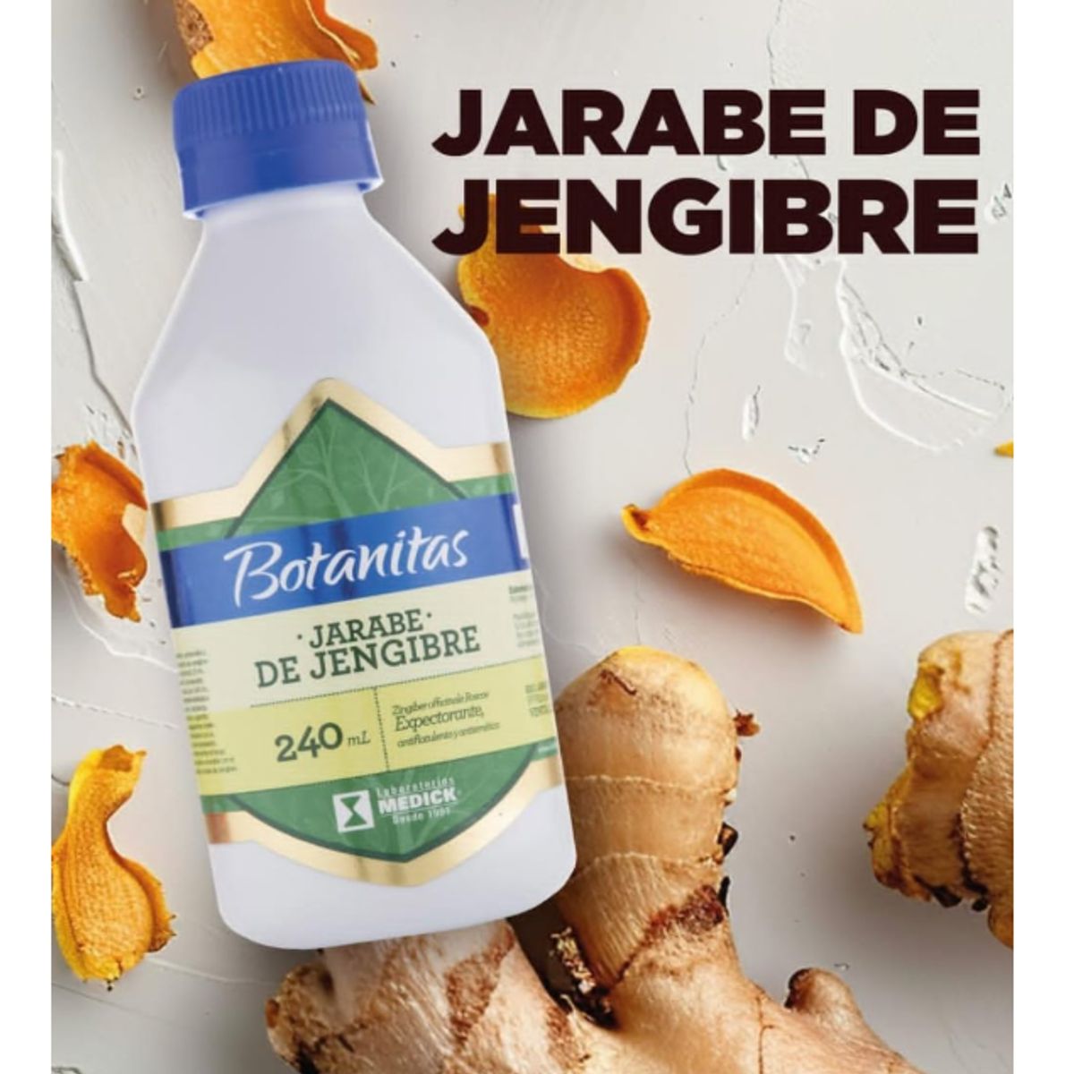 GENERICO - SUPLEMENTO JARABE DE JENGIBRE X 240 ML.