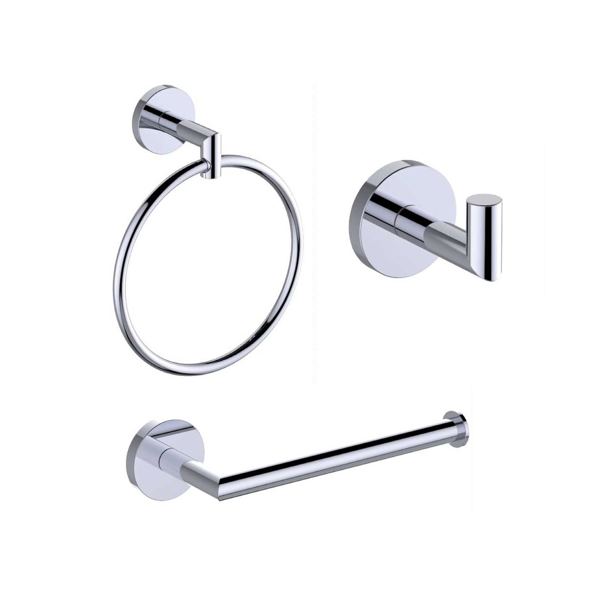 CORONA - Kit por 3 accesorios Barcelona Cromado