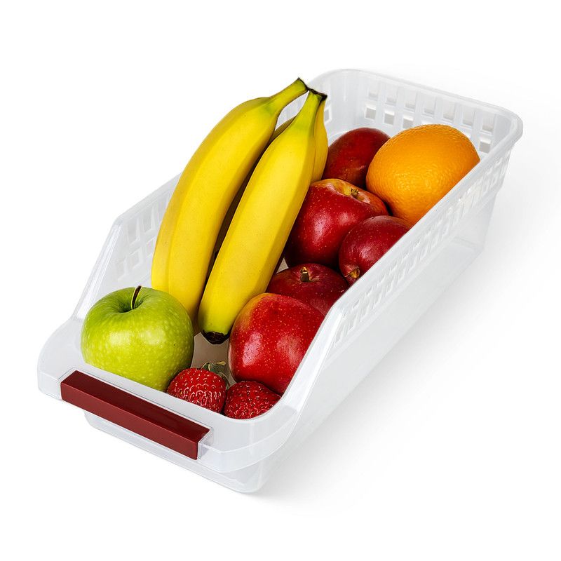 CHEF MASTER - Organizador Extraíble para Nevera Transparente Apilable