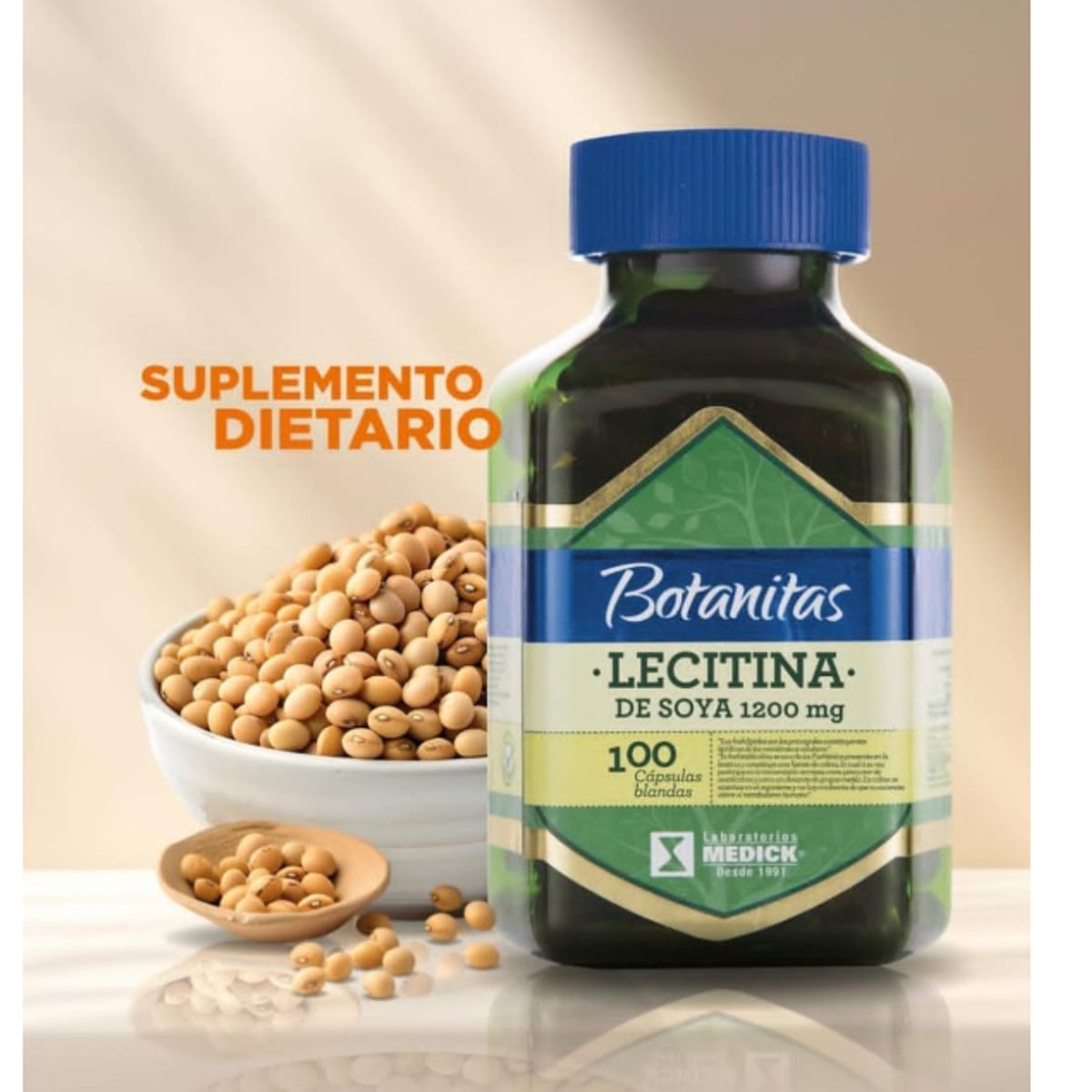 GENERICO - LECITINA DE SOYA 1200MG /BOTANITAS X 100 CAPSULAS