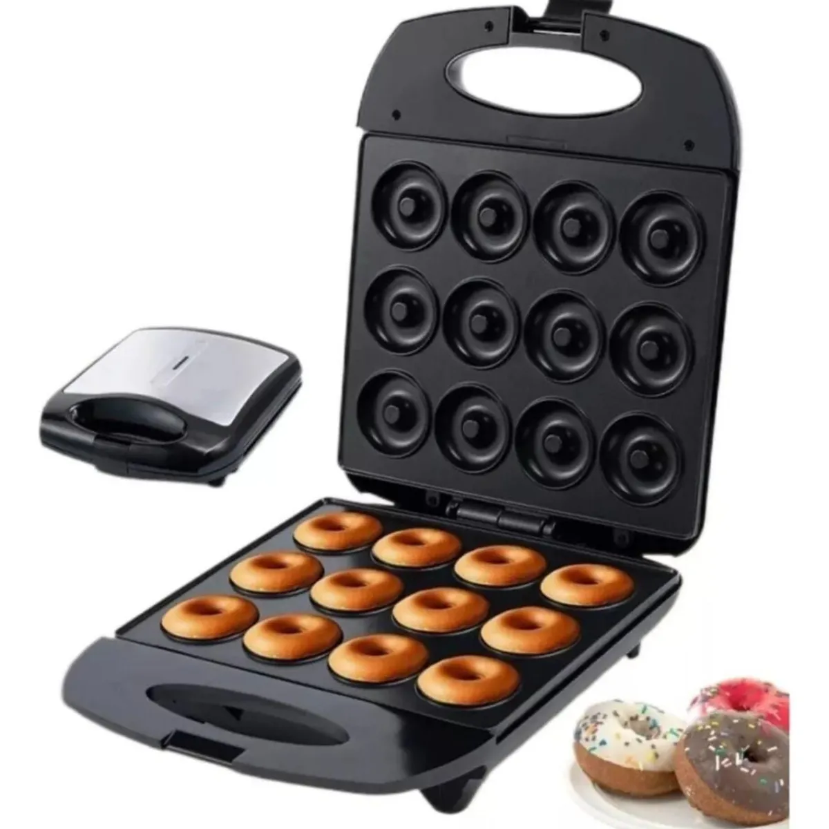 GENERICO - Maquina De Donas Antiadherente De 12 Donas Sokany