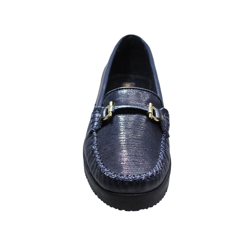 GENERICO - Zapato En Cuero Mocasín Tacón Corrido Para Mujer