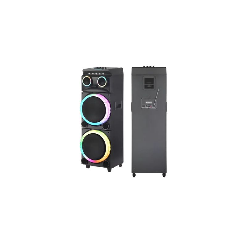 GENERICO - Parlante Sonido Torre Ndr-2102 Rgb Color Negro Con Mic