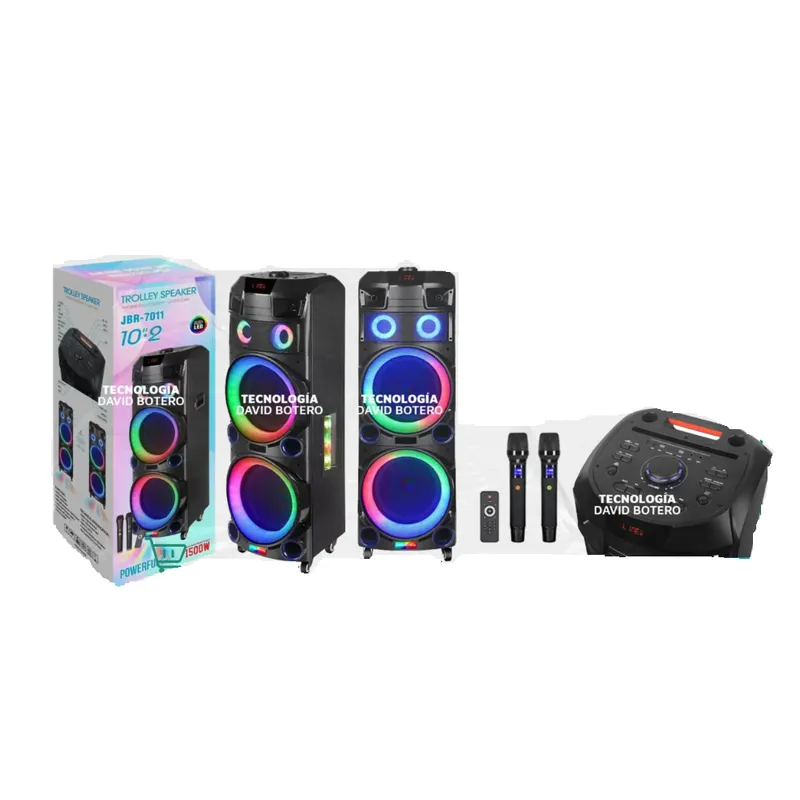GENERICO - Torre Sonido Parlante JBR-7011 Rgb 10.2 Pulgadas