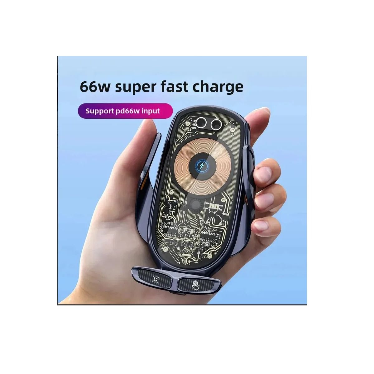 GENERICO - Cargador Inalambrico Mágnetico Para Carro 15w Magsafe Rapida