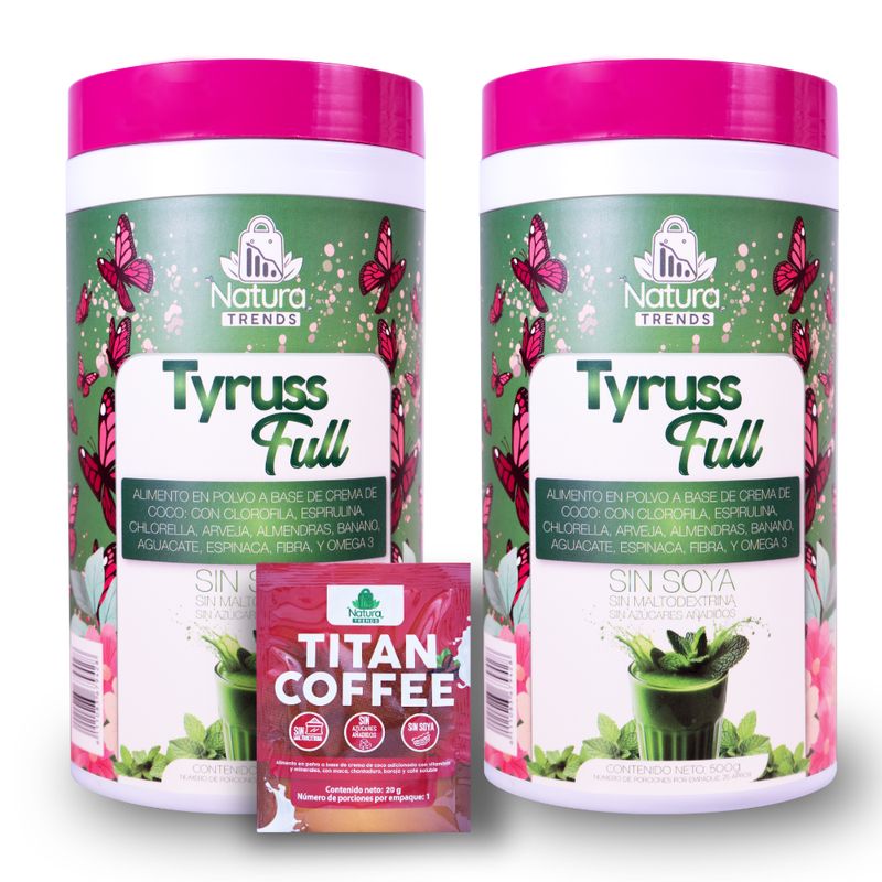 UNMERCO - TYRUSS FULL Dúo – Nutrición Completa con Clorofila, Espirulina y Omega 3