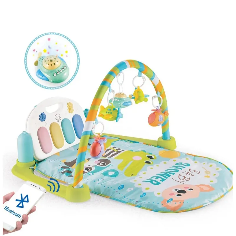 MY NEW BABY - Gimnasio Para Bebe Tapete Piano Musical Luces Control
