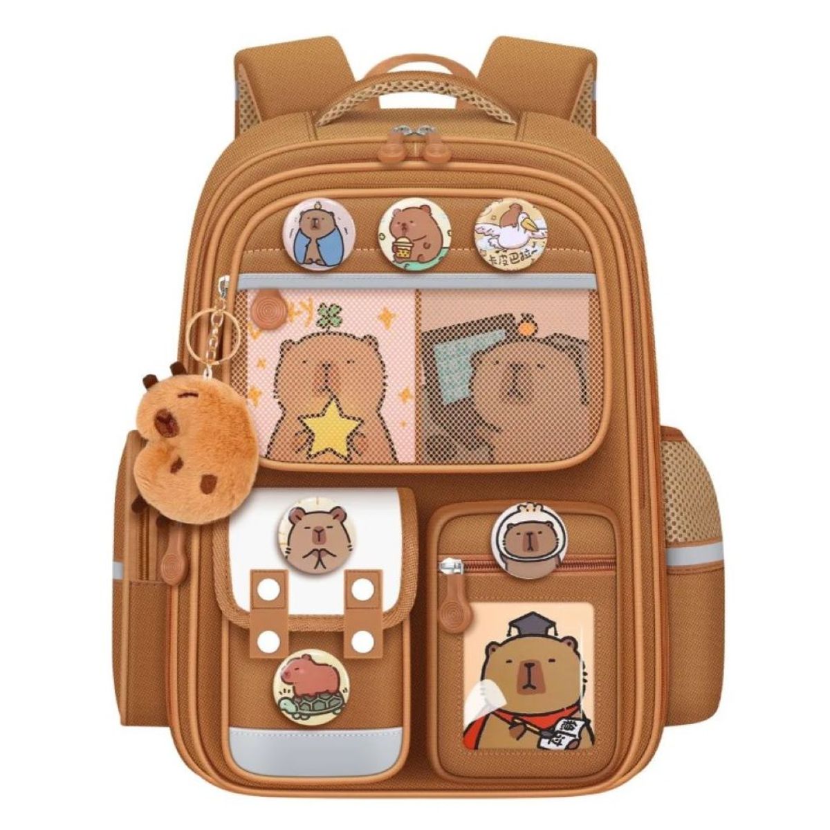 ZHOPI CO - Morral Con Diseños En Botones De Capibara Para Niños