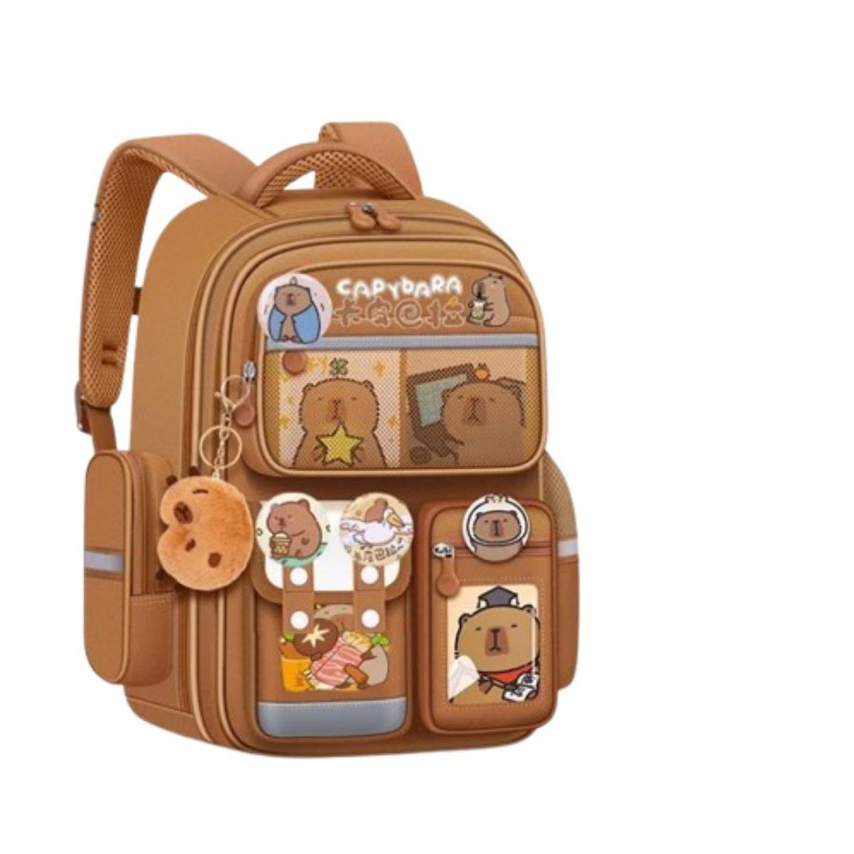 ZHOPI CO - Morral Con Diseños En Botones De Capibara Para Niños