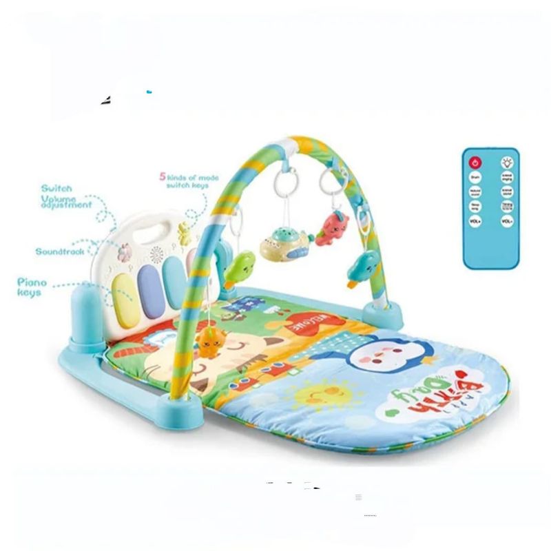 MY NEW BABY - Gimnasio Para Bebe Tapete Piano Musical Luces Control