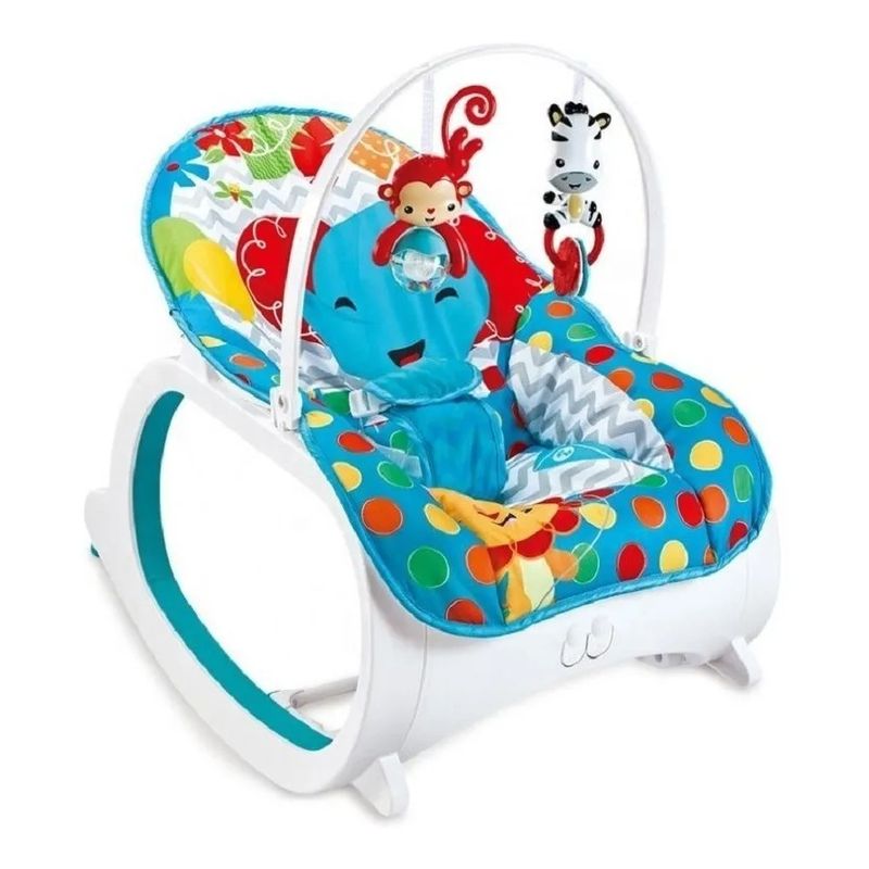KIDSHOP - Silla Mecedora Vibradora Crece Conmigo 88926 Azul Verdoso