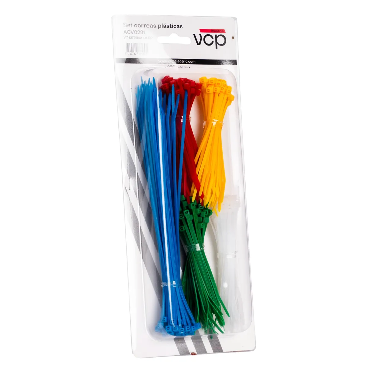 VCP - Correas de Amarre VCP colores variados Pqx250 plásticas