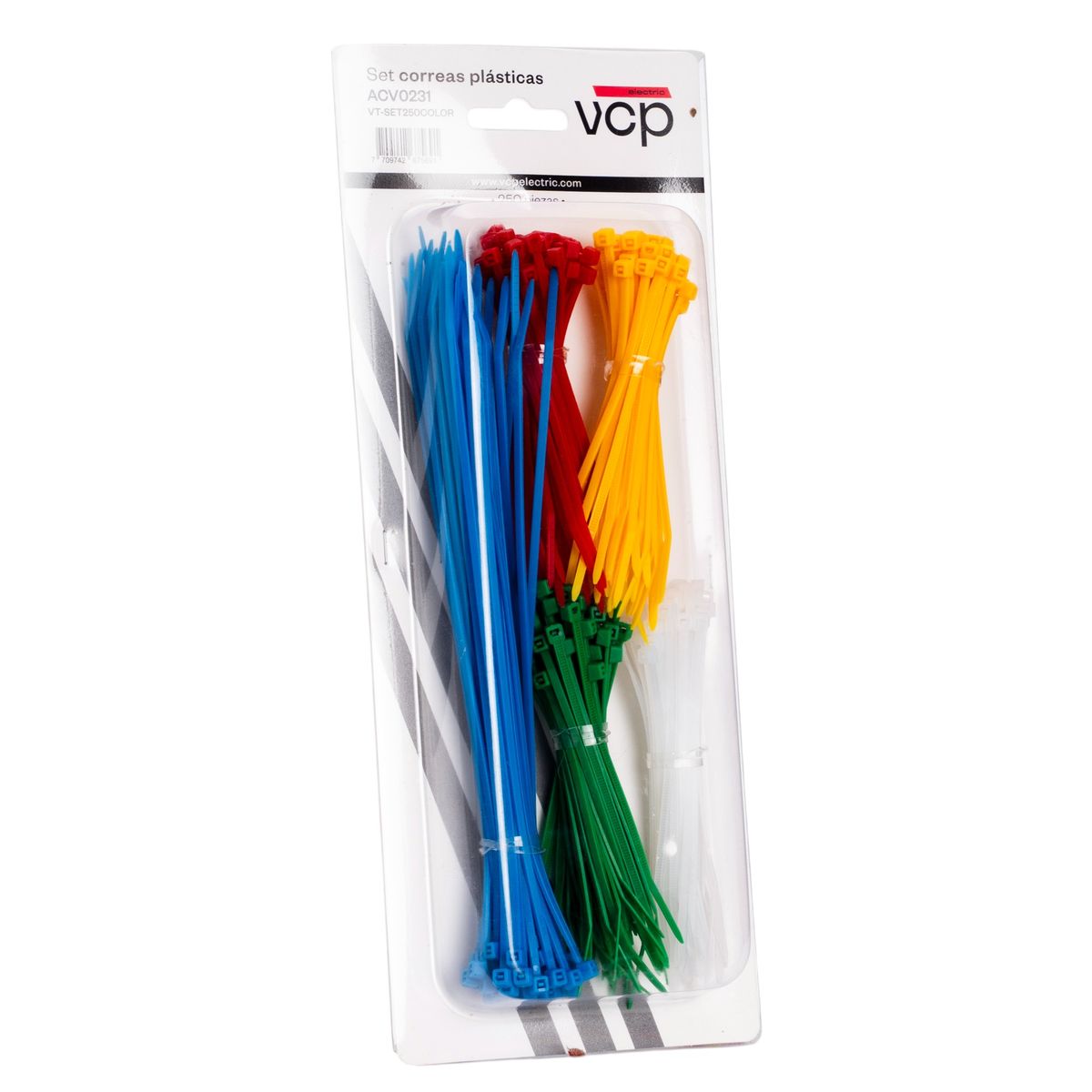 VCP - Correas de Amarre VCP colores variados Pqx250 plásticas