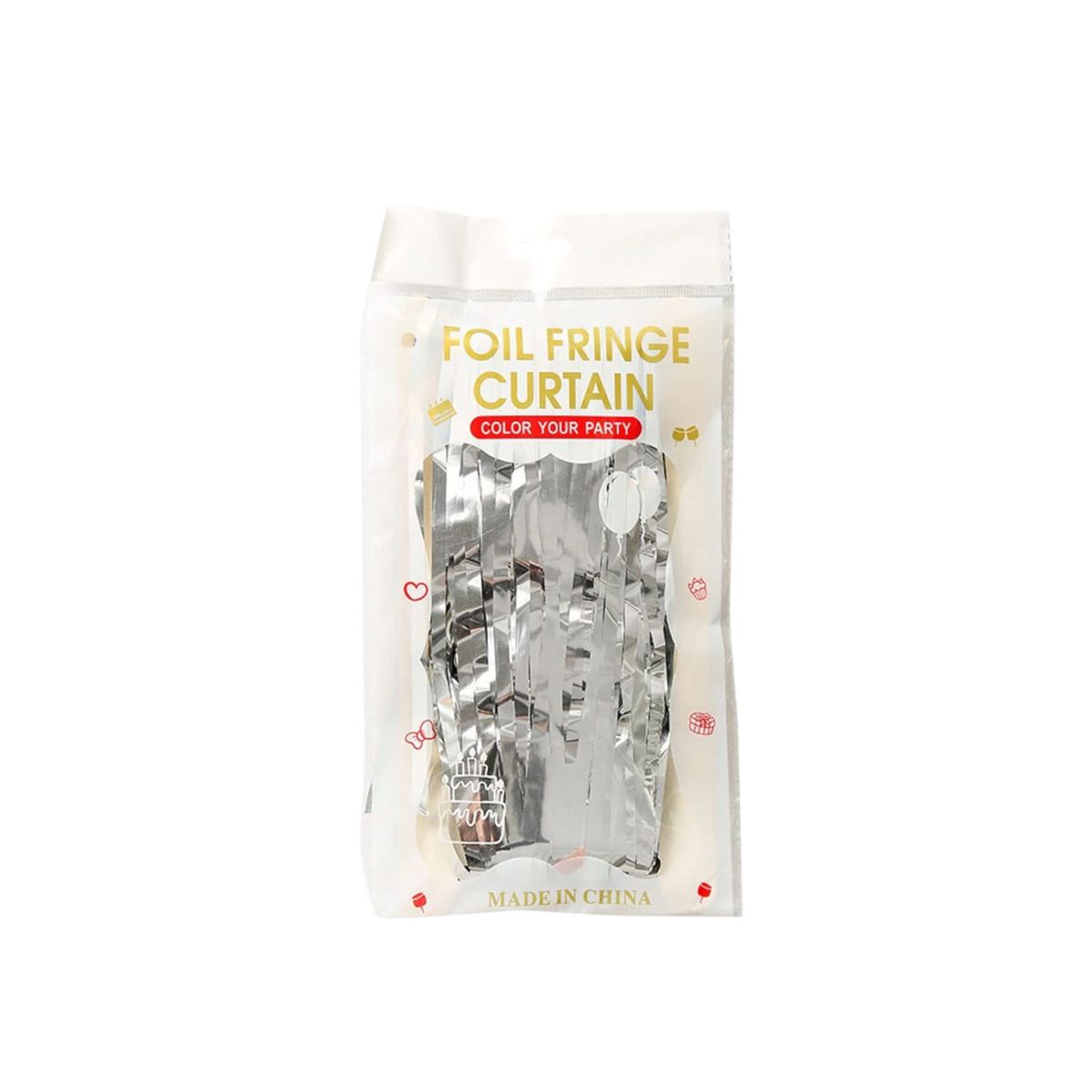 INFANTILES CAJUROMIX - Cortina Plateada de Flecos para Fondos Elegantes y Modernos