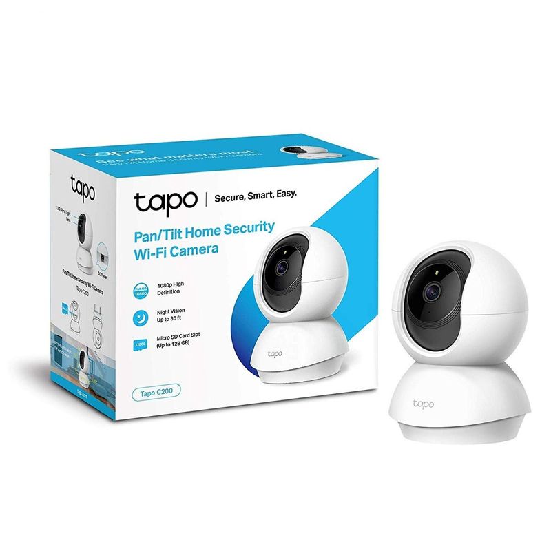 TP LINK - TP-Link Tapo C200  Cámara de Seguridad Wi-Fi PanTilt Full HD 1080p