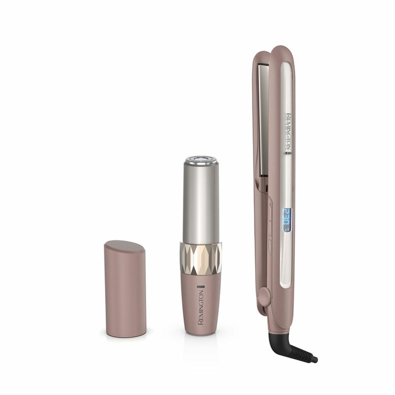 REMINGTON - Combo Plancha Alisadora + Removedor De Vello Facial Remington S7740-R06