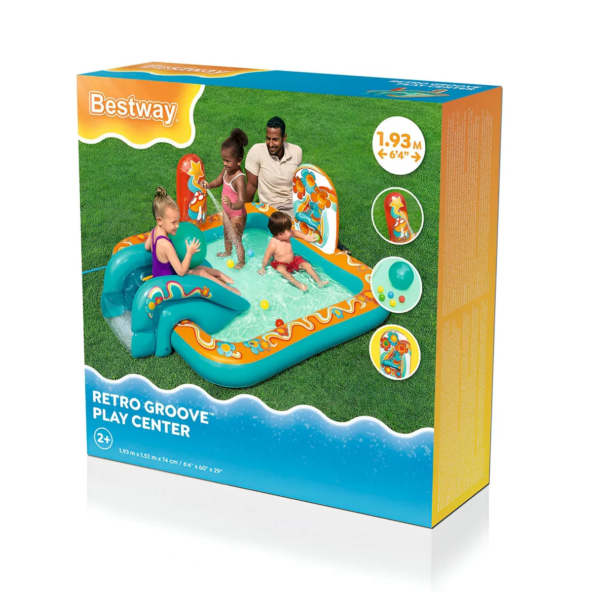 BESTWAY - Alberca Inflable Resbaladero Patin Bestway 53164