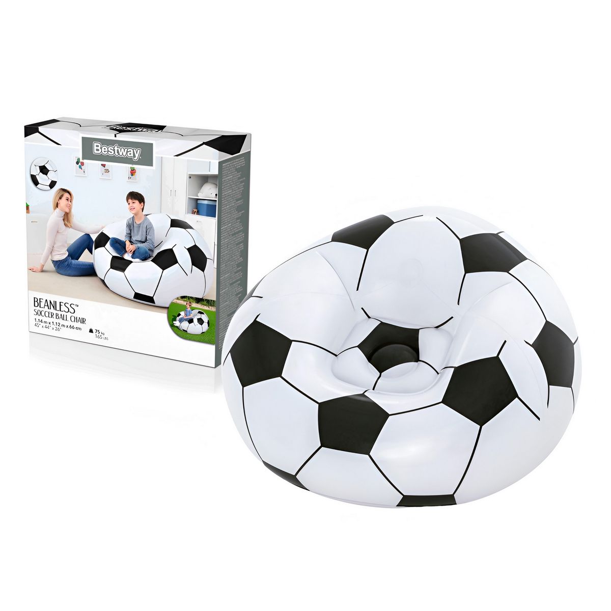 BESTWAY - Puff Balón Gigante Relájate Como Un Campeón Bestway 75010