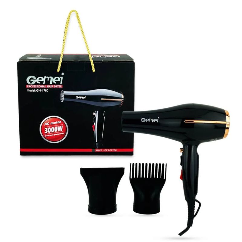GEMEI - Secador De Cabello Profesional Gemei Gm-1780