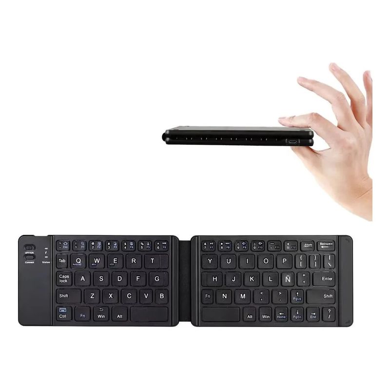 GENERICO - Mini Teclado Inalámbrico Bluetooth Plegable Portátil