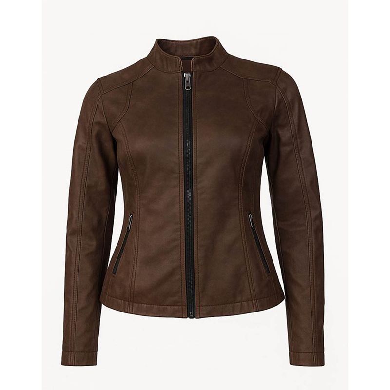 MODA EN CIRCUITO - Chaqueta De Cuero - tex Para Mujer De Diseño