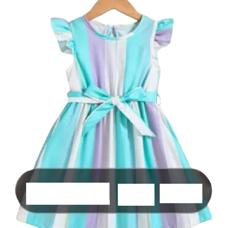 100 - Vestido De Rayas Color Menta