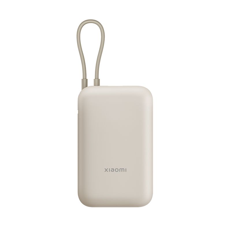 XIAOMI - Xiaomi Power Bank 10000mAh Cable Integrado - Beige
