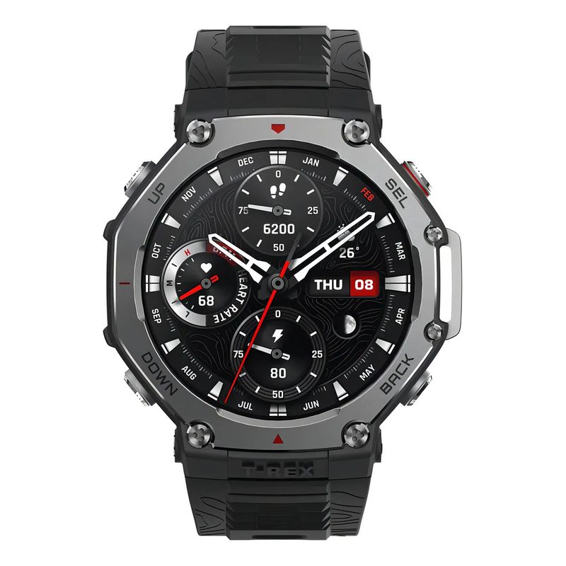 AMAZFIT - Reloj smartwatch inteligente Amazfit T-rex 3 1.5 de acero inoxidable