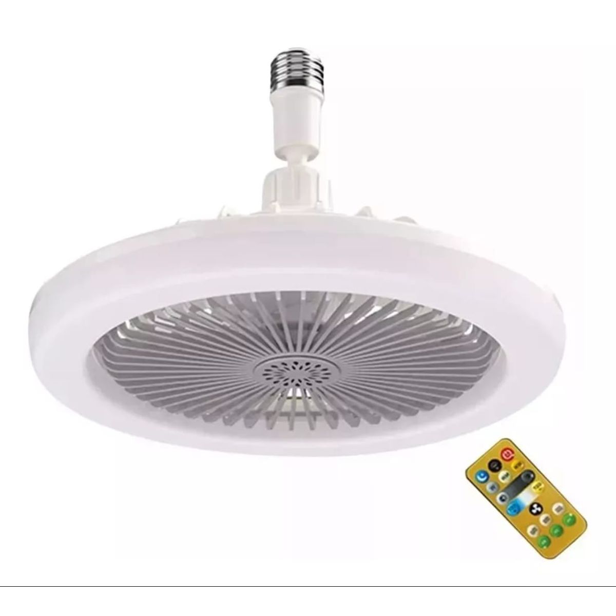GENERICO - Bombillo Ventilador Led 2 en 1 con Control Remoto