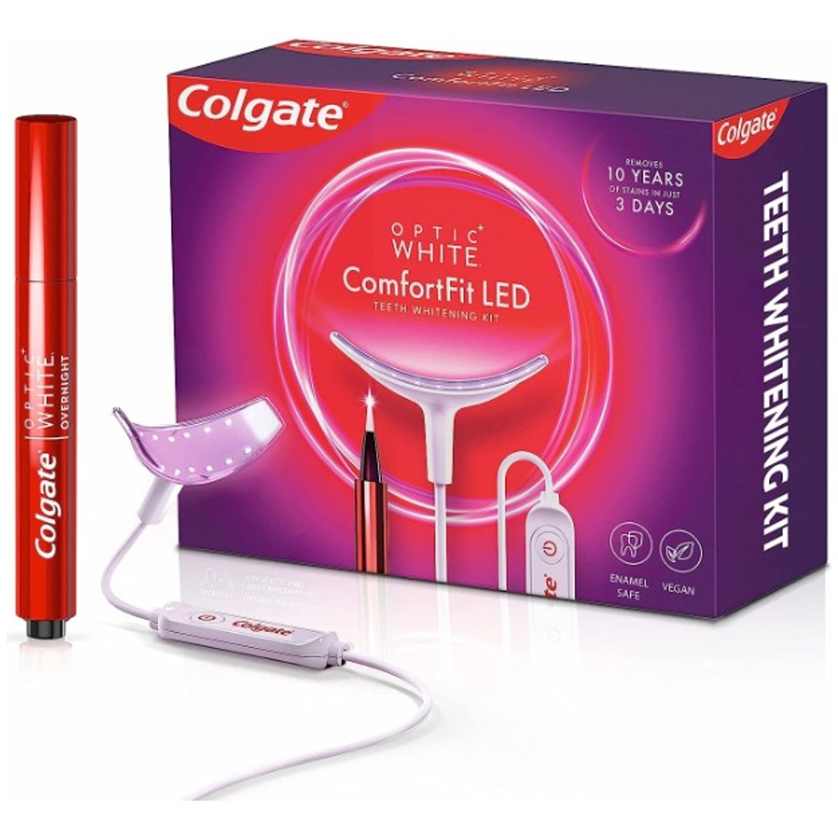 COLGATE - Colgate Optic White Kit Blanqueamiento Dental Comfortfit Led