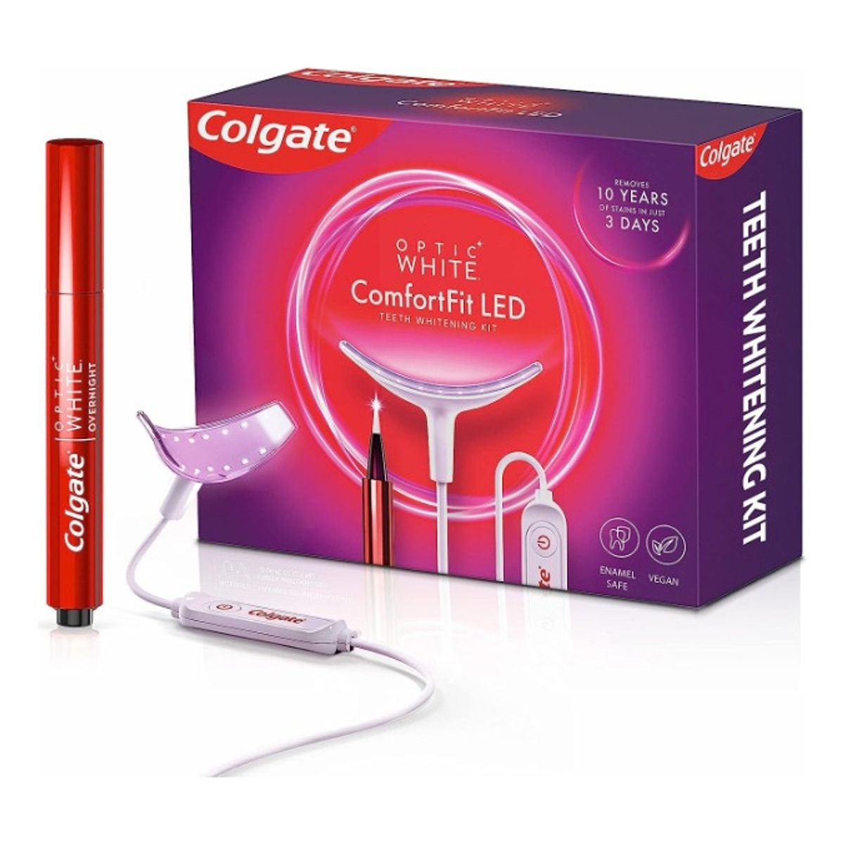 COLGATE - Colgate Optic White Kit Blanqueamiento Dental Comfortfit Led