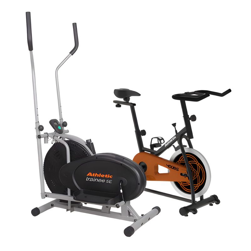 ATHLETIC - Combo cardio Athletic Bicicleta estática 400BS + ElípticaTrainee