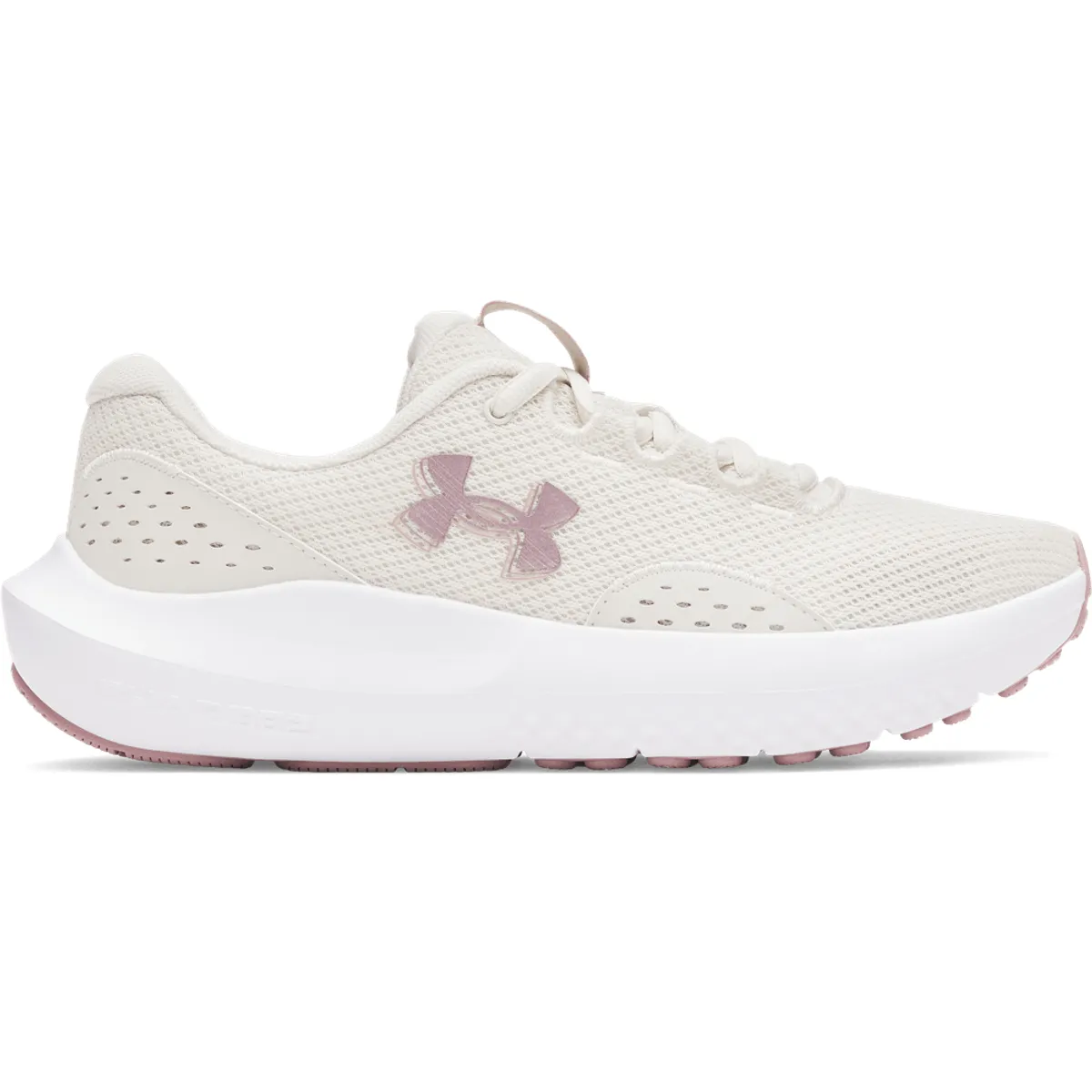 UNDER ARMOUR - UA W Charged Surge 4 Tenis blanco de mujer para correr