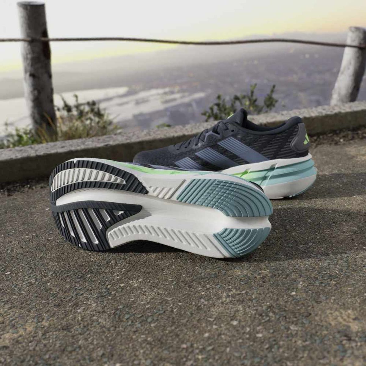 ADIDAS - Adidas Tenis De Running Adistar 4 azul de hombre para correr