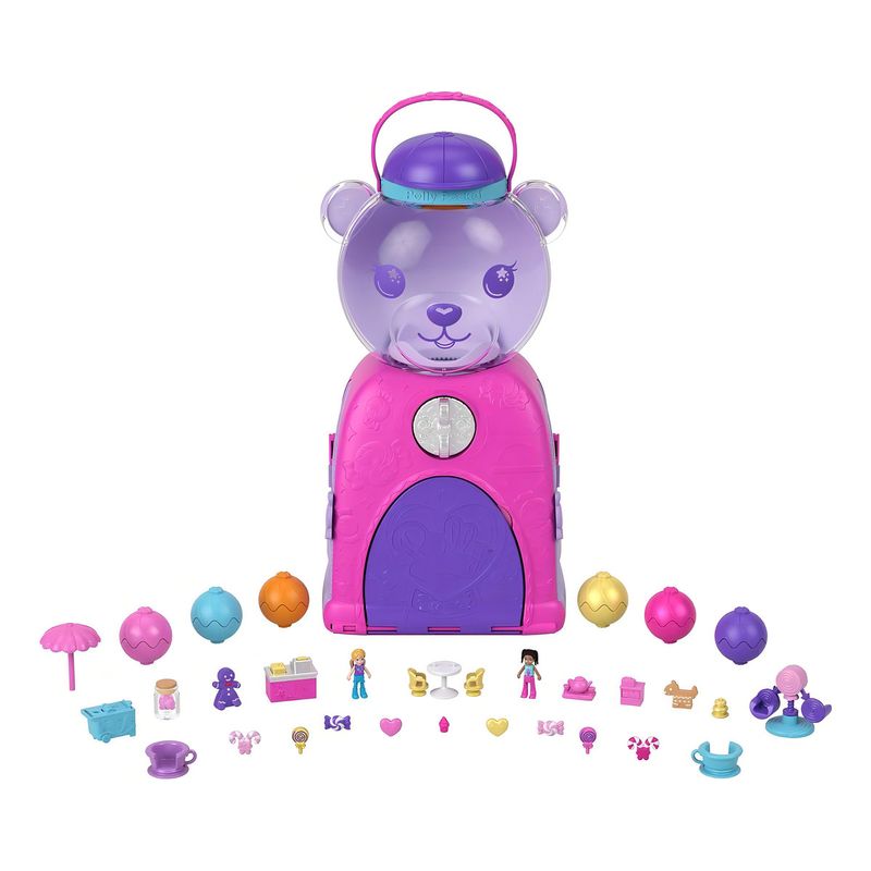 POLLY POCKET - Polly Pocket Juego De Oso De Chicle 2 Muñecas 30 Accesorios
