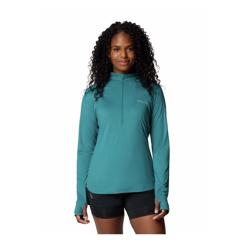 COLUMBIA - Camiseta Mujer Columbia W ENDLESS TRAIL 1/2 Azul COLUMBIA