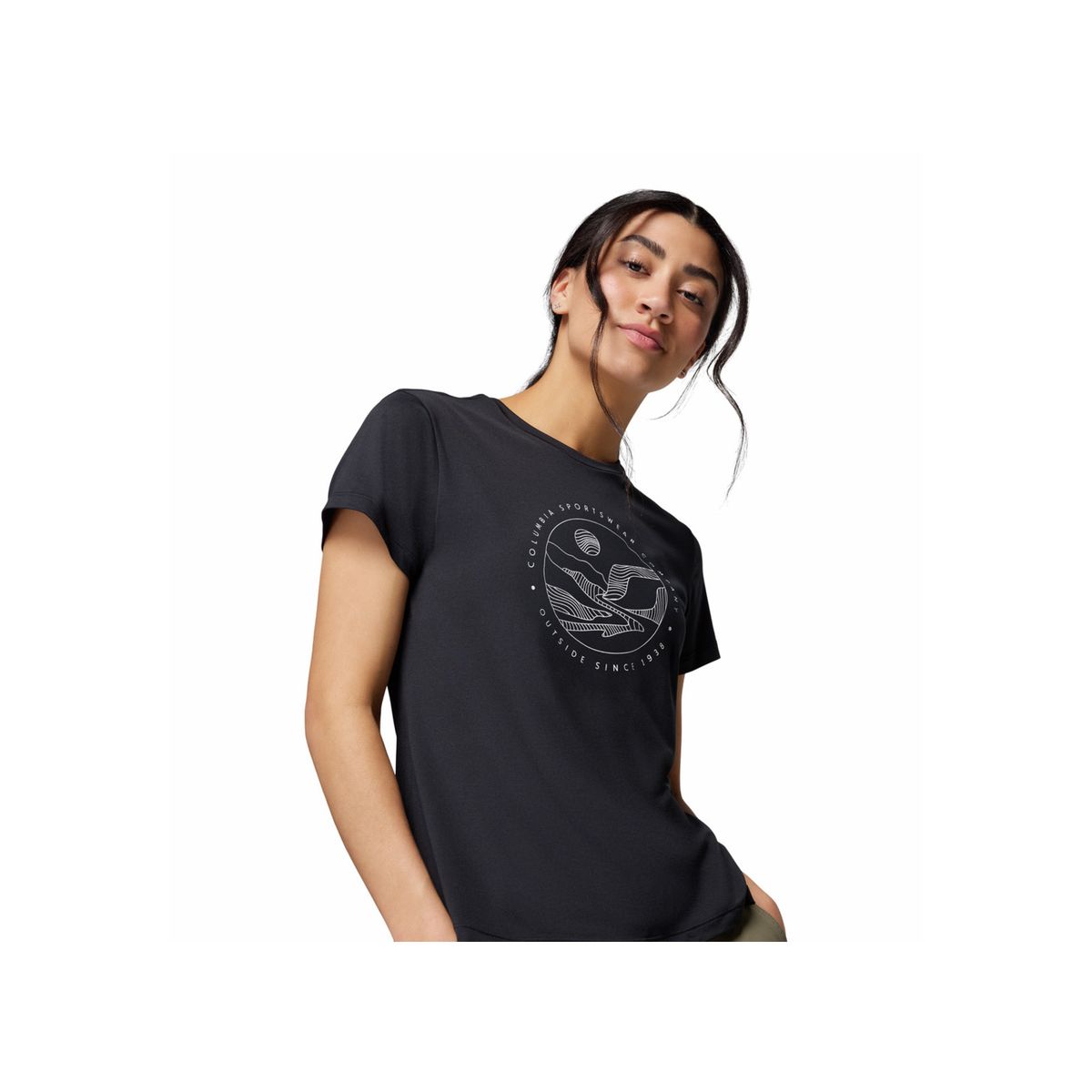COLUMBIA - Camiseta Mujer Columbia SLOAN RIDGE GRAPHIC Negro COLUMBIA