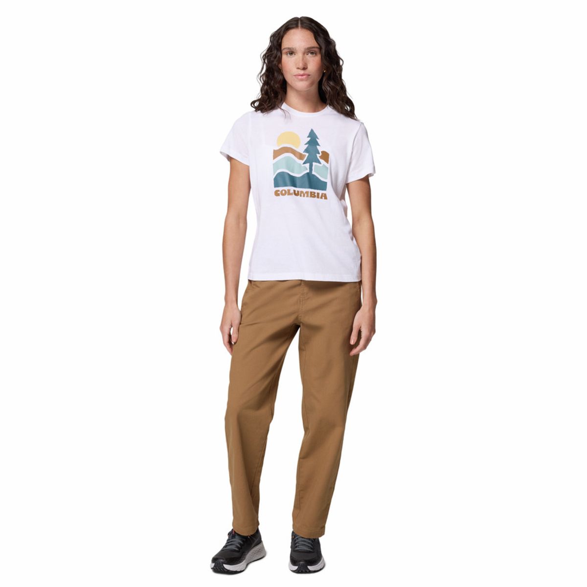 COLUMBIA - Camiseta Mujer Columbia SHELBY CAP Blanco COLUMBIA